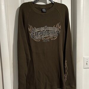 Orange County Choppers Men's Olive Jersey